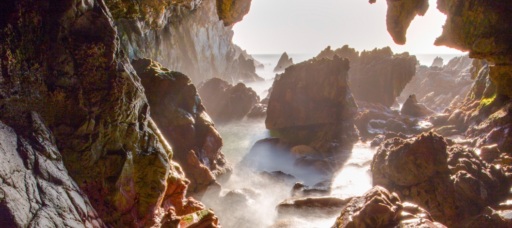 The coastal caves are stunning