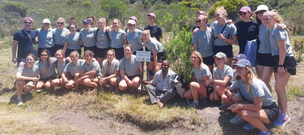 The DANAS squad planted their indigenous trees on the Grootbos Reserve.