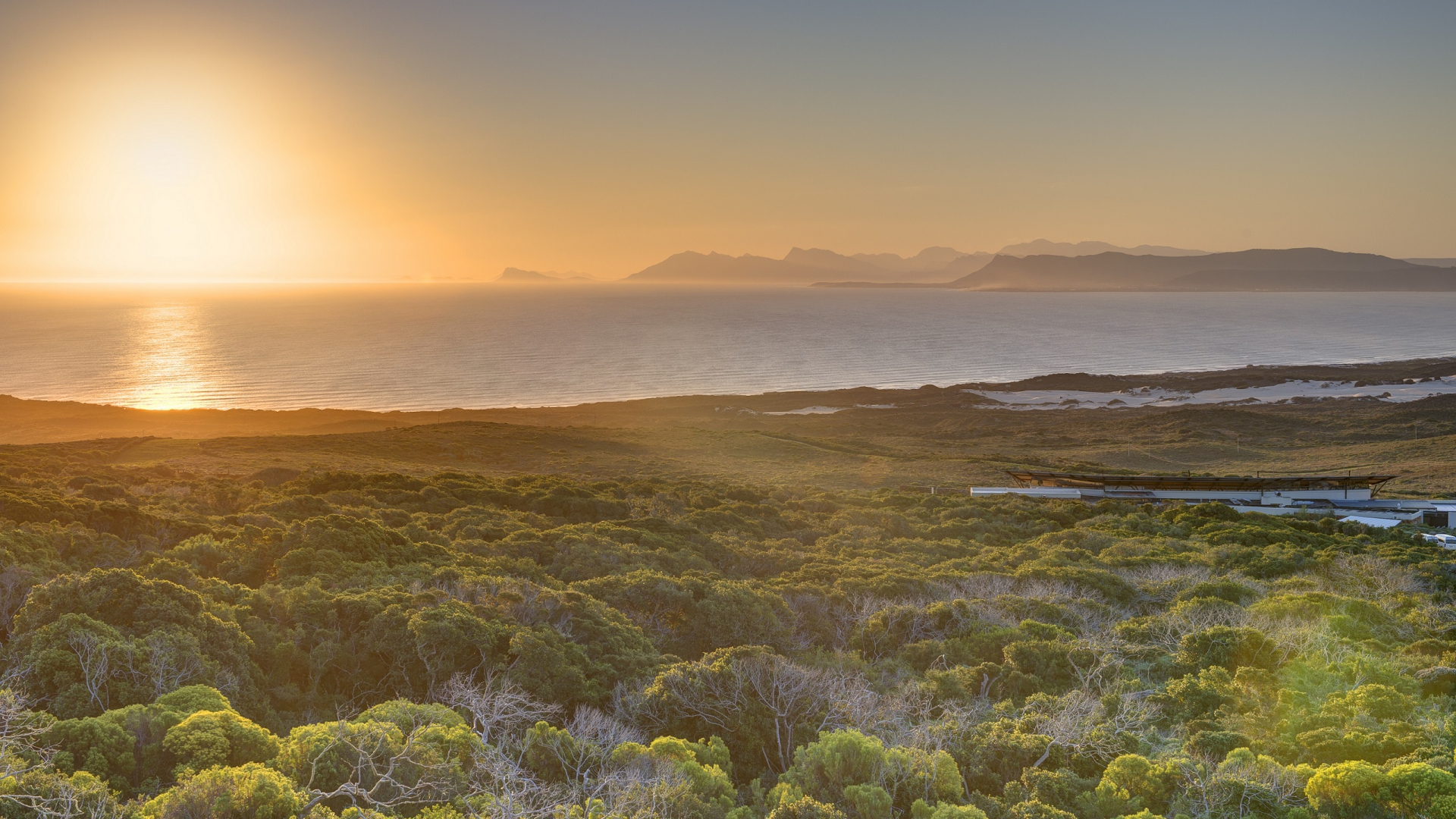 Amazing sunset and view of Walker Bay